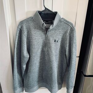 Under Armour Men's Heather Gray Zip-Up Sweater
